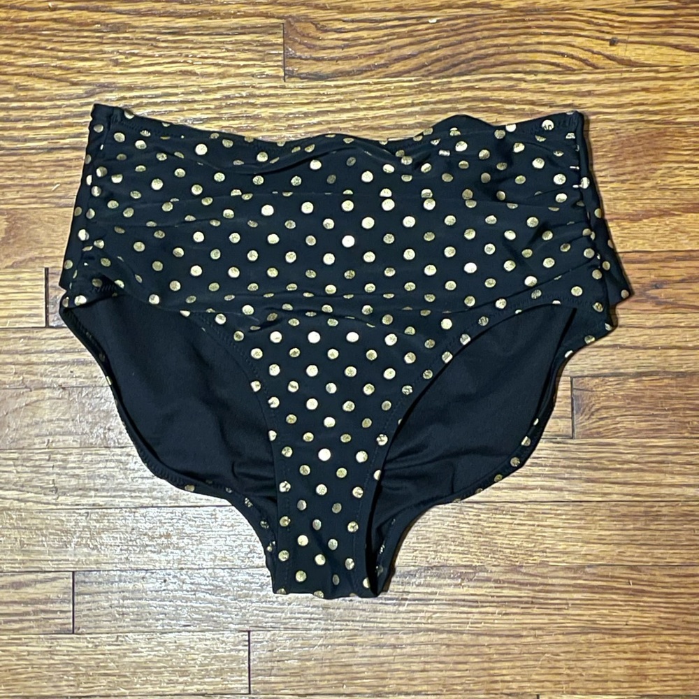 NWOT Betsey Johnson High Waisted Bikini Bottom
